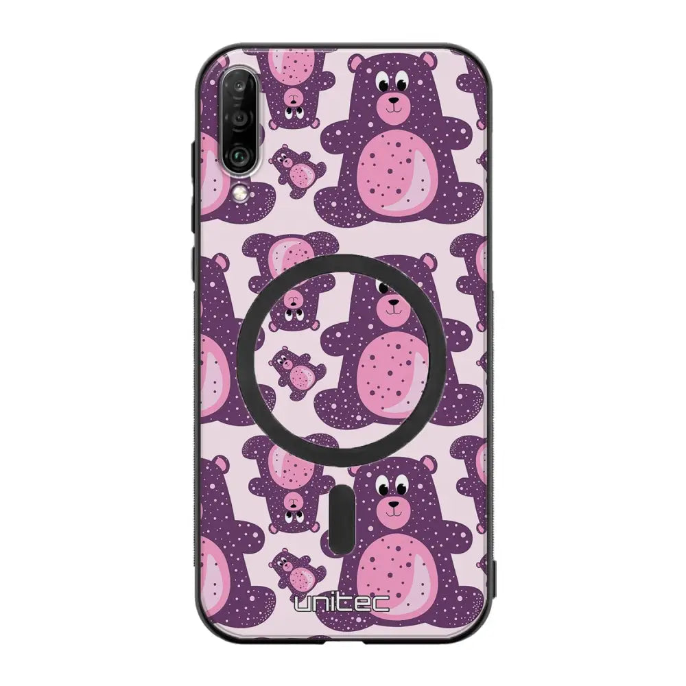 Samsung Galaxy A50 suojakuoret - Purple Teddy Bear