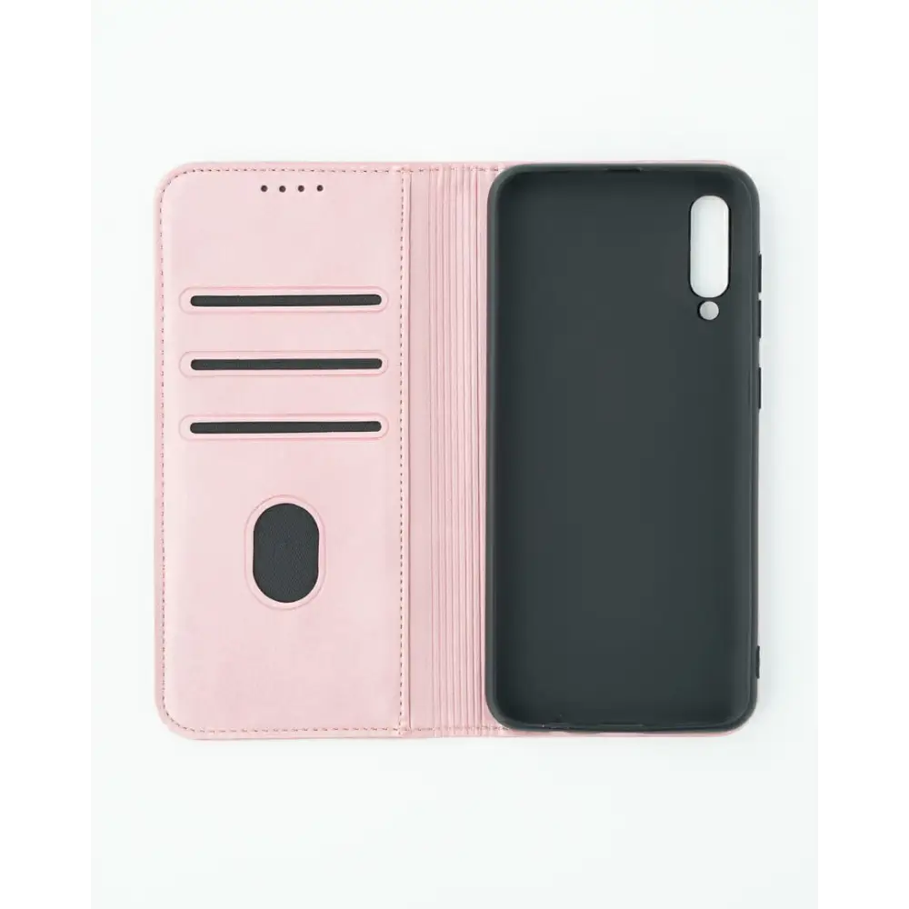 Samsung Galaxy A50 Unitec Lompakko Suojakotelo Ruusukulta