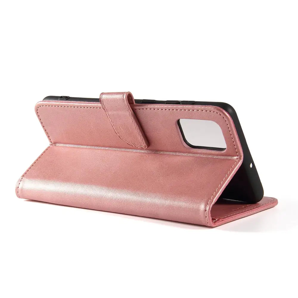 Samsung Galaxy A51 (4G) Lompakko Suojakotelo Ruusukulta