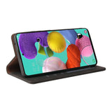 Samsung Galaxy A51 4G lompakko suojakuori Musta