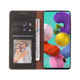 Samsung Galaxy A51 4G lompakko suojakuori Musta