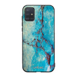Samsung Galaxy A51 4G marmori suojakuoret - Turquoise Marble - Ei