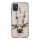 Samsung Galaxy A51 5G kissa suojakuoret - Relaxing Cat - Ei