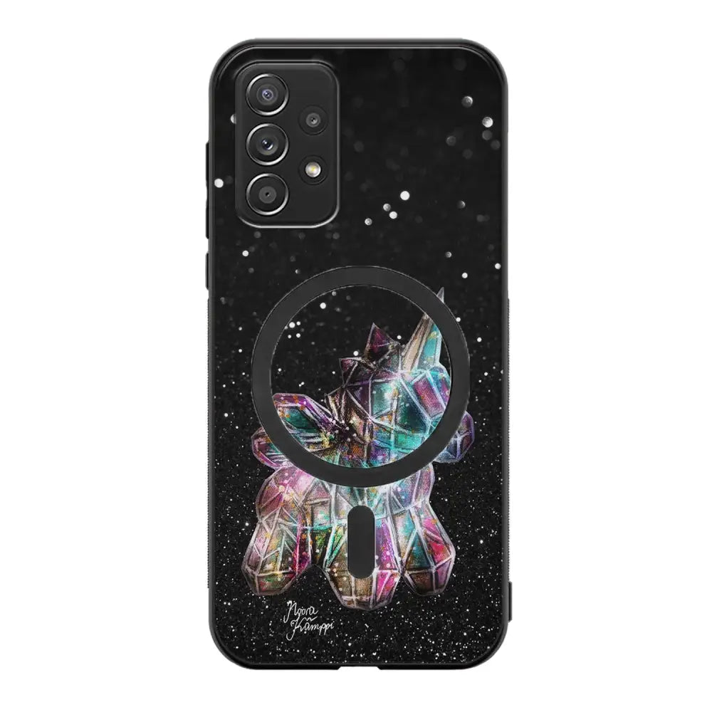 Samsung Galaxy A52 4G unicorn suojakuoret - Valkoinen - Noora Kämppi