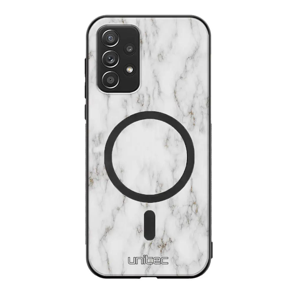 Samsung Galaxy A52 5G marmori suojakuoret - White Marble