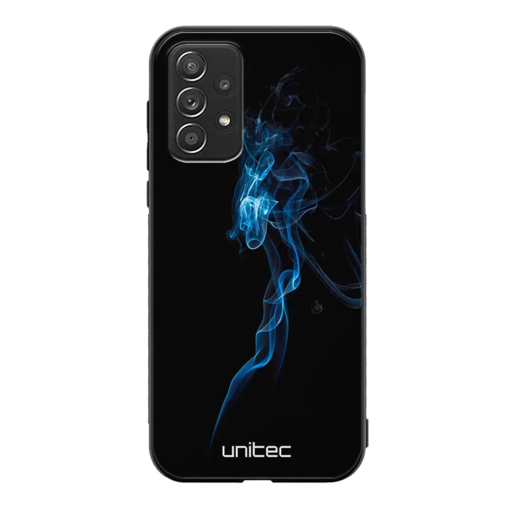 Samsung Galaxy A52 5G suojakuoret - Blue Smoke On Black - Ei