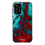 Samsung Galaxy A53 marmori suojakuoret - Blue Red Marble - Ei