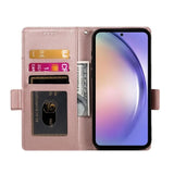 Samsung Galaxy A54 5G Lompakko Suojakuori - Ruusukulta