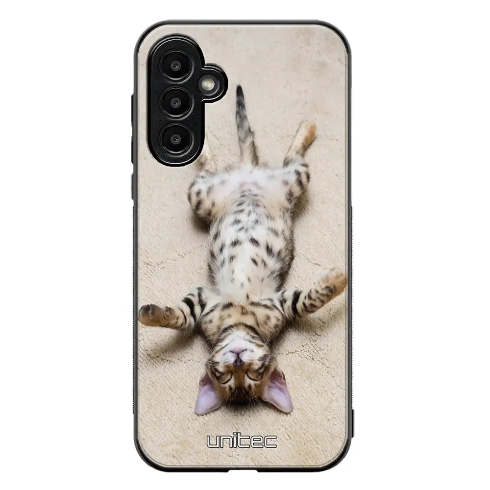 Samsung Galaxy A56 kissa suojakuoret - Relaxing Cat - Ei