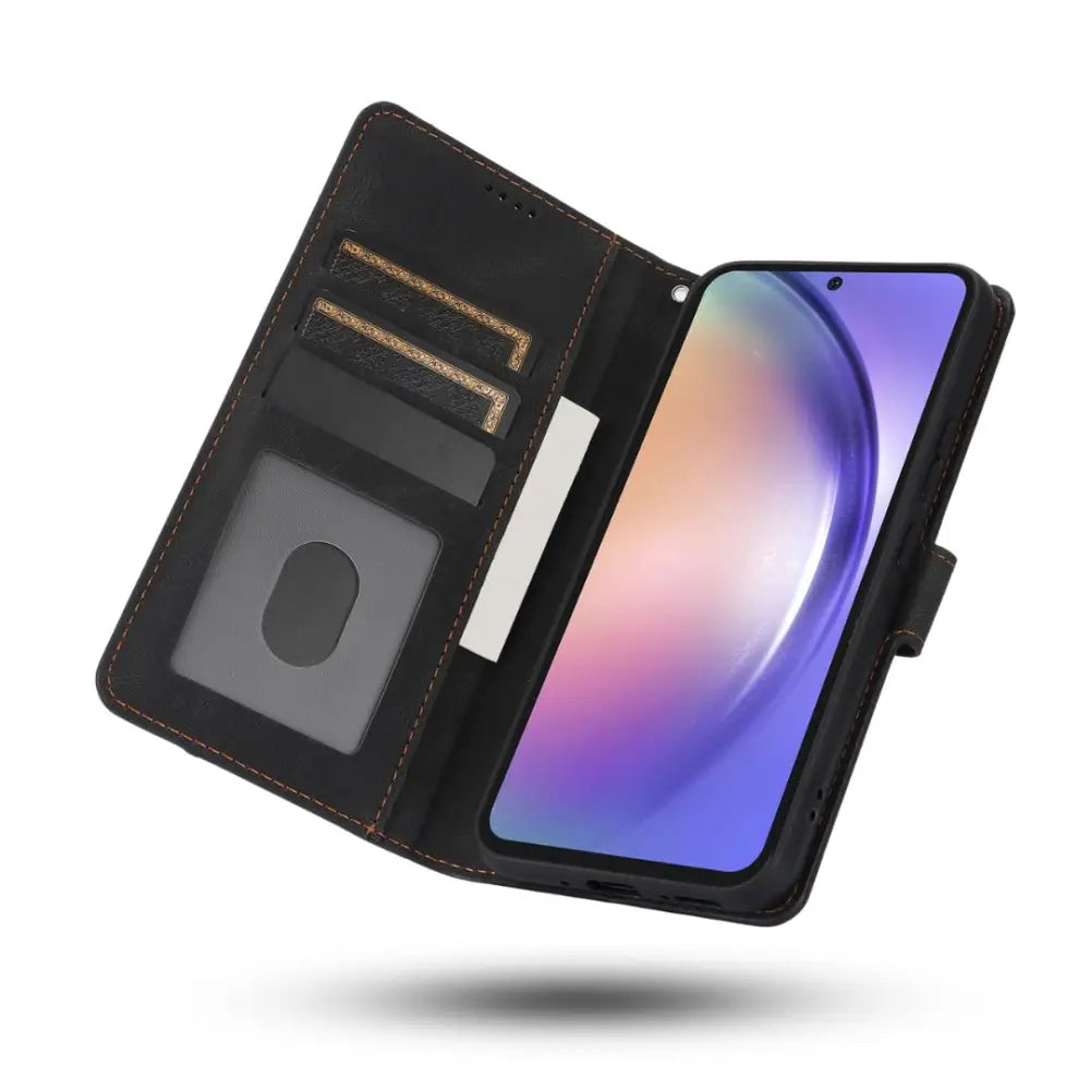 Samsung Galaxy A56 Lompakko suojakotelo - Musta