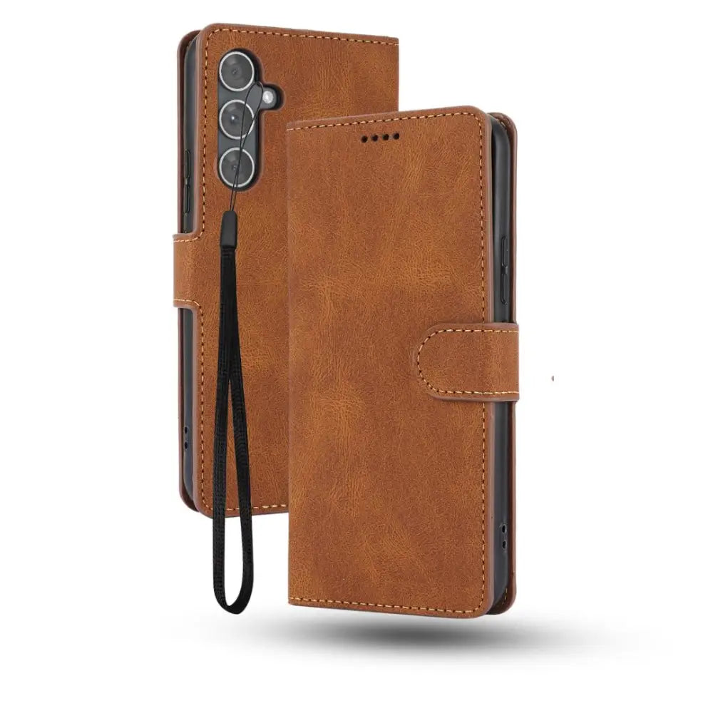 Samsung Galaxy A56 Lompakko suojakotelo - Ruskea