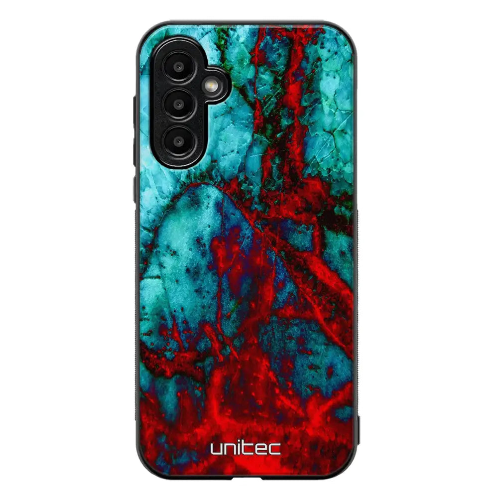 Samsung Galaxy A56 marmori suojakuoret - Blue Red Marble - Ei