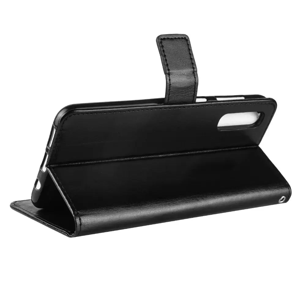 Samsung Galaxy A70 Lompakko Suojakotelo Musta