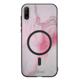 Samsung Galaxy A70 marmori suojakuoret - Pink Pok Rie