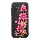Samsung Galaxy A71 kukka suojakuoret - Pink Flowers - Ei