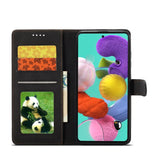 Samsung Galaxy A71 Lompakko Suojakuori Musta