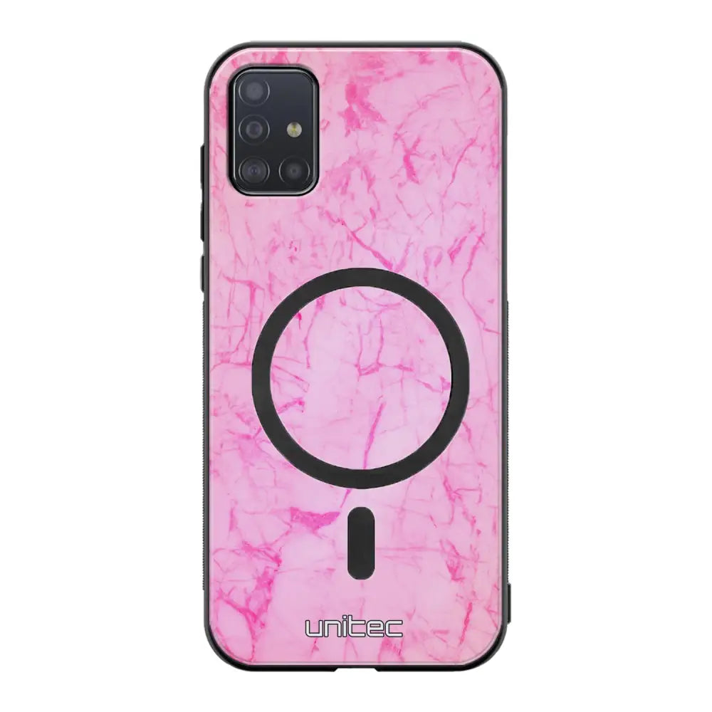 Samsung Galaxy A71 marmori suojakuoret - Light Pink Marble
