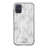 Samsung Galaxy A71 marmori suojakuoret - White Marble - Ei