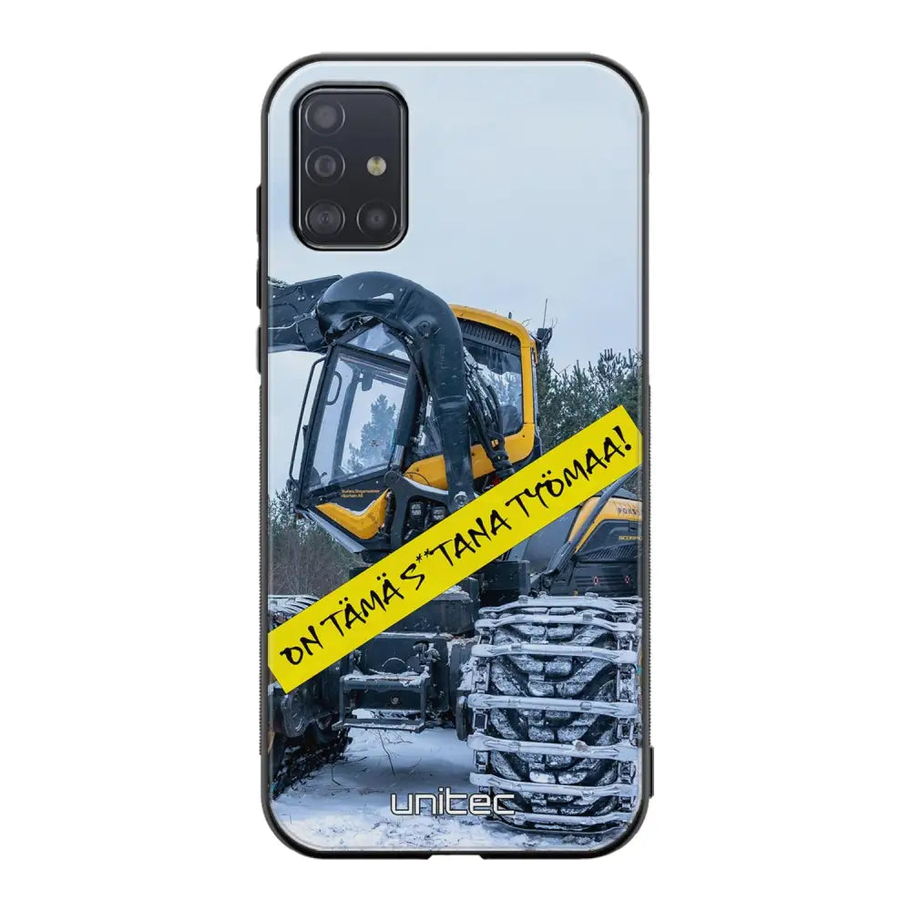 Samsung Galaxy A71 meemi suojakuoret - Työmaa - Ei
