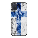 Samsung Galaxy A71 suojakuoret - Painted Finnish Flag - Ei