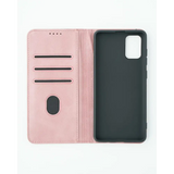 Samsung Galaxy A71 Unitec Lompakko Suojakotelo Ruusukulta