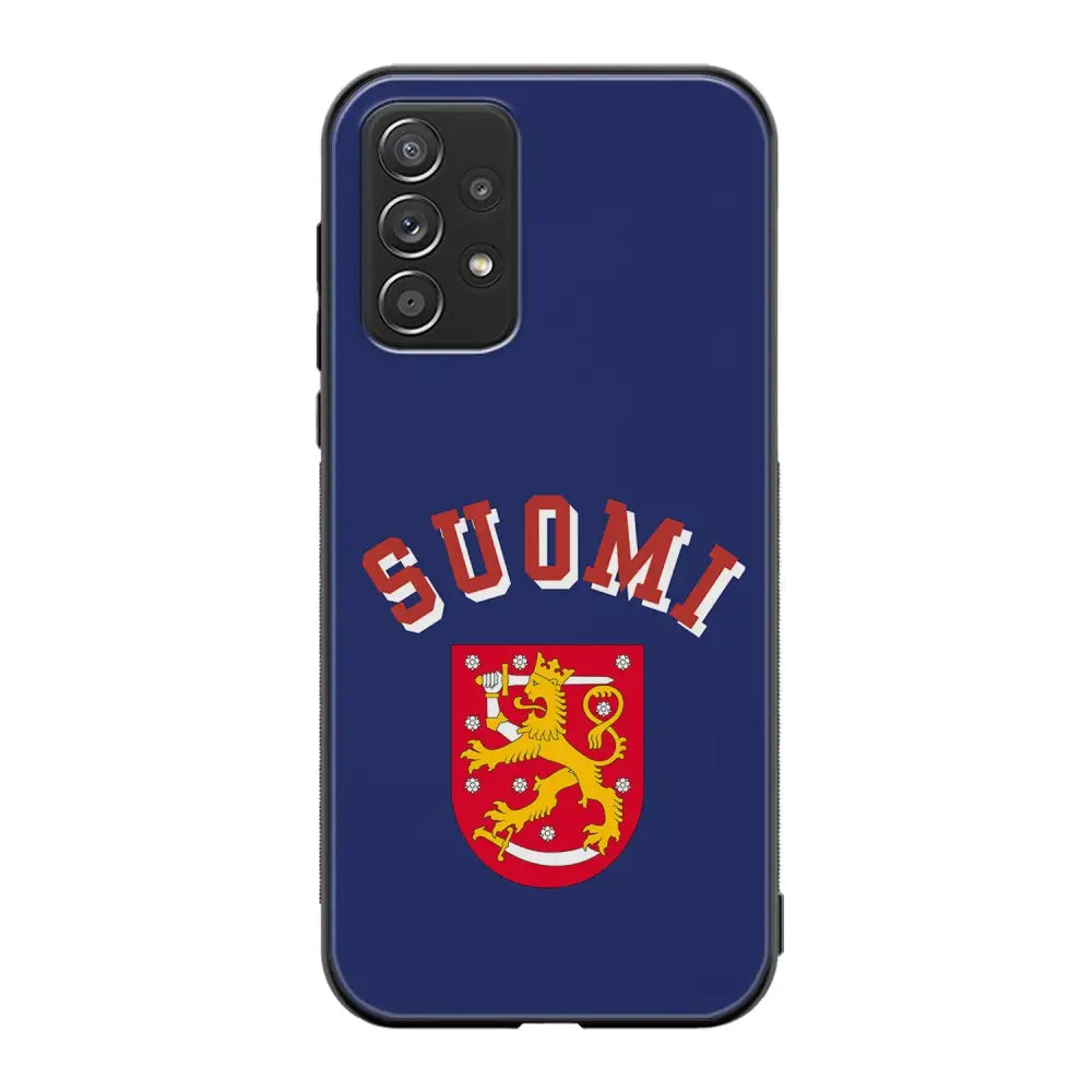 Samsung Galaxy A72 jääkiekko suojakuoret - Leijonat Suomi - Ei