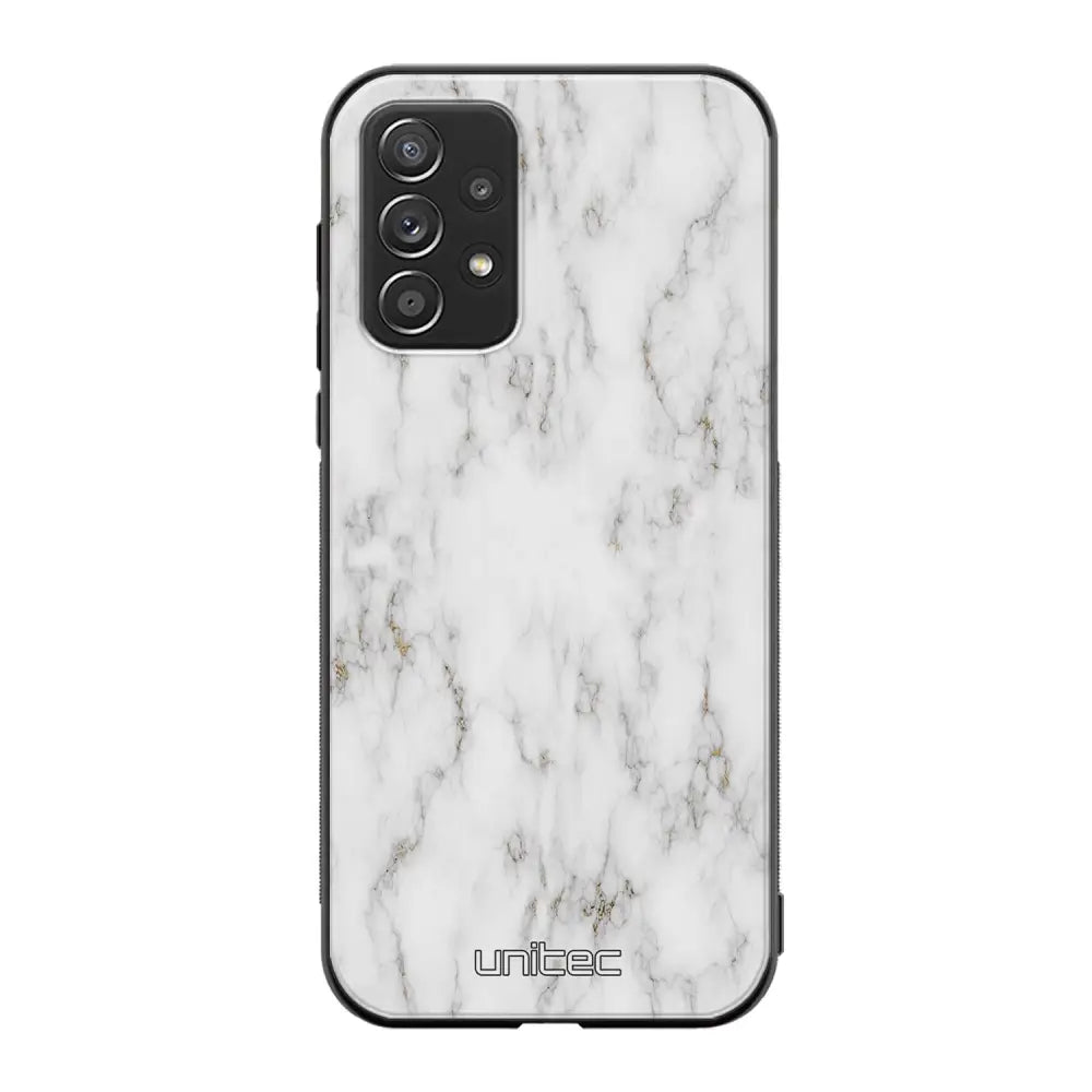 Samsung Galaxy A72 marmori suojakuoret - White Marble - Ei