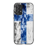Samsung Galaxy A72 suojakuoret - Painted Finnish Flag - Ei