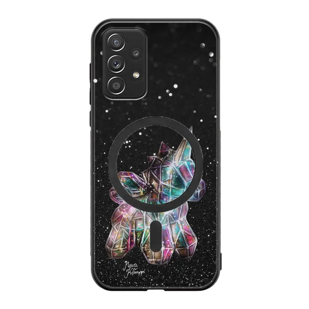 Samsung Galaxy A72 unicorn suojakuoret - Valkoinen - Noora Kämppi