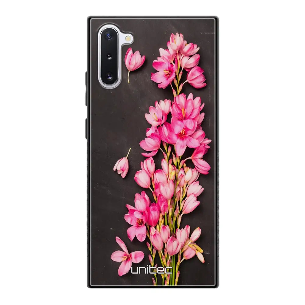 Samsung Galaxy Note 10 kukka suojakuoret - Pink Flowers - Ei