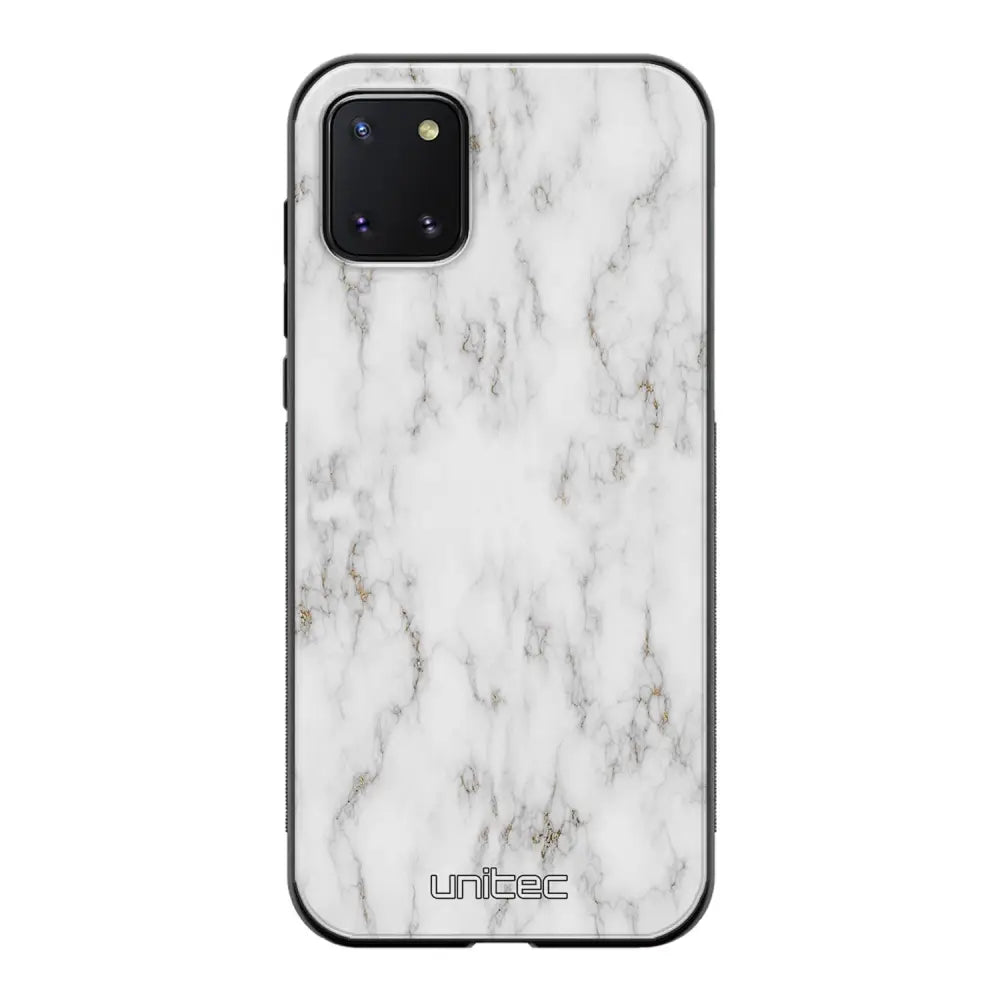 Samsung Galaxy Note 10 Lite marmori suojakuoret - White Marble - Ei