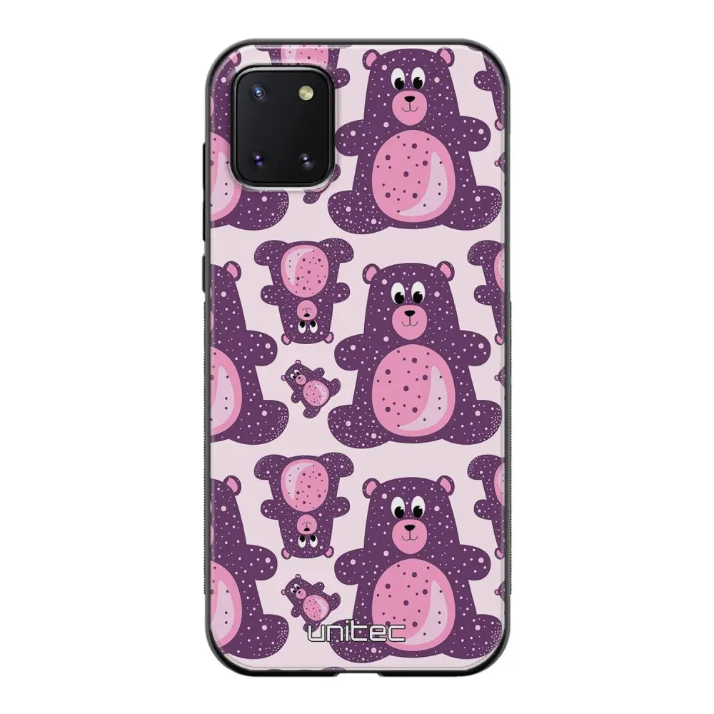 Samsung Galaxy Note 10 Lite suojakuoret - Purple Teddy Bear - Ei