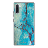 Samsung Galaxy Note 10 marmori suojakuoret - Turquoise Marble - Ei