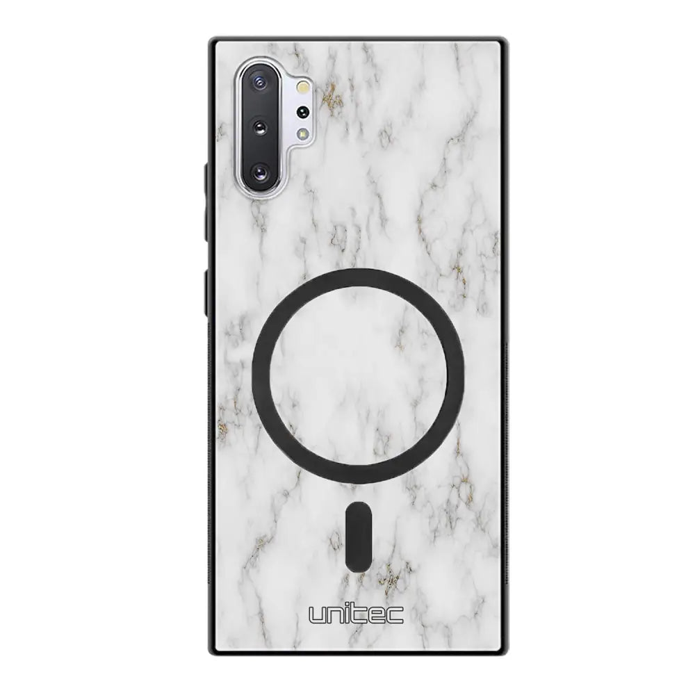 Samsung Galaxy Note 10 Plus marmori suojakuoret - White Marble