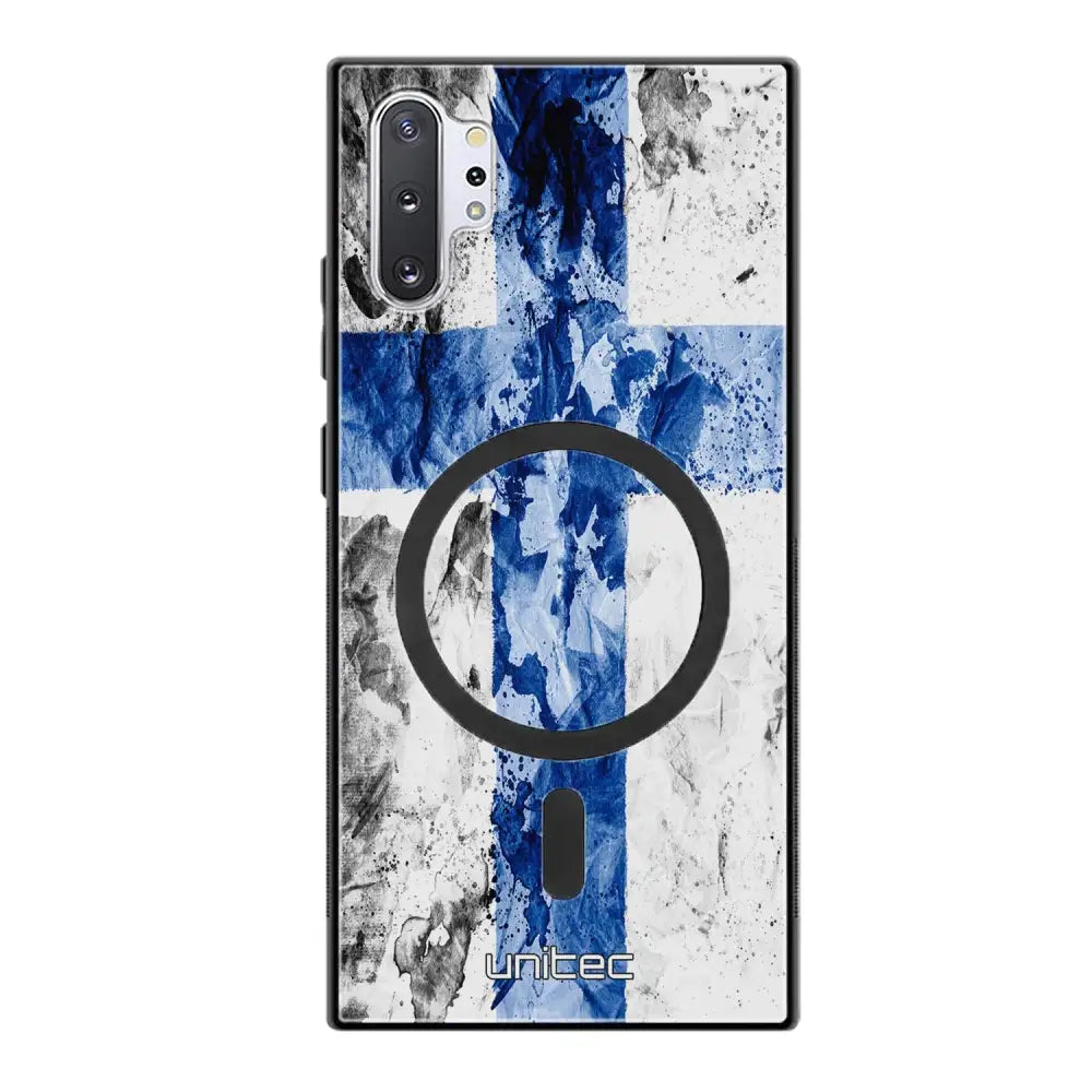 Samsung Galaxy Note 10 Plus suojakuoret - Painted Finnish Flag