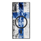 Samsung Galaxy Note 10 Plus suojakuoret - Painted Finnish Flag