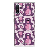 Samsung Galaxy Note 10 suojakuoret - Purple Teddy Bear - Ei