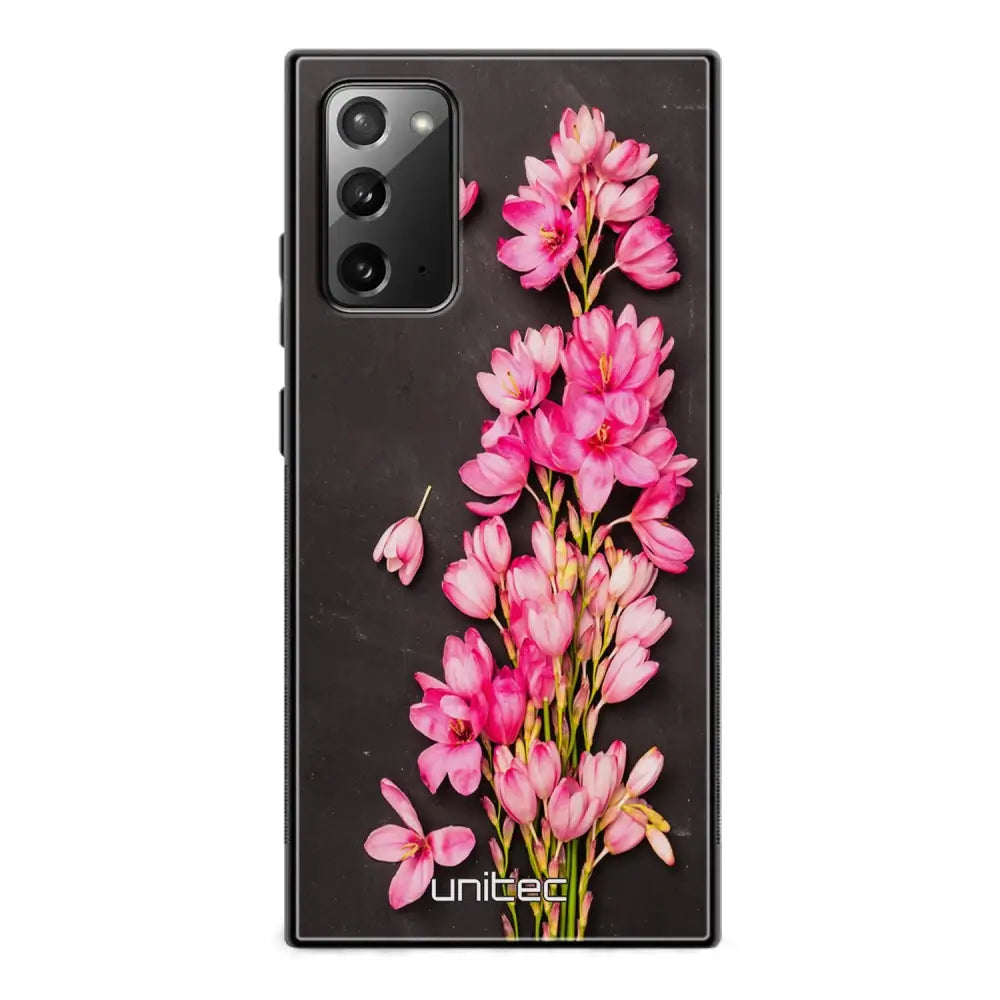 Samsung Galaxy Note 20 kukka suojakuoret - Pink Flowers - Ei