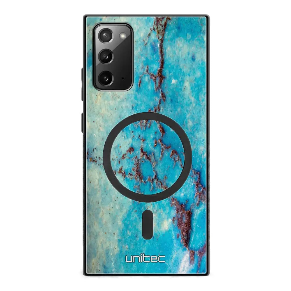 Samsung Galaxy Note 20 marmori suojakuoret - Turquoise Marble