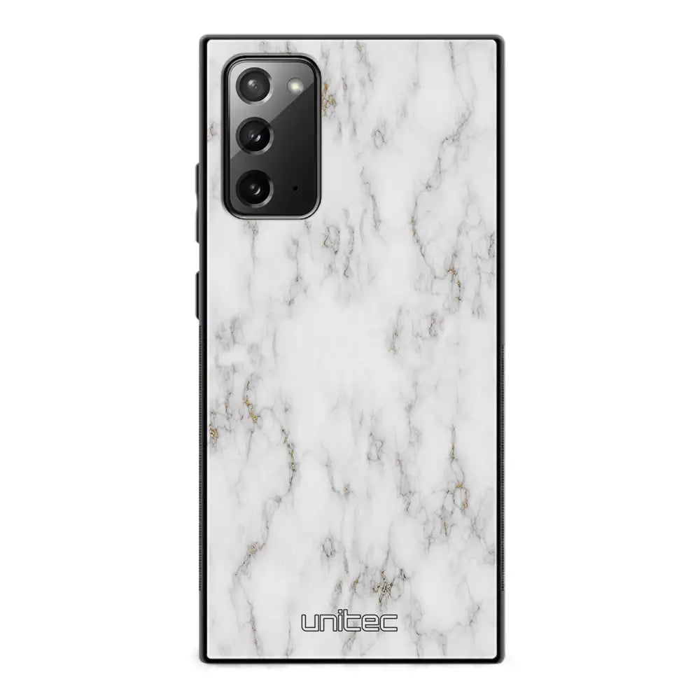 Samsung Galaxy Note 20 marmori suojakuoret - White Marble - Ei