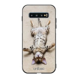 Samsung Galaxy S10 kissa suojakuoret - Relaxing Cat - Ei