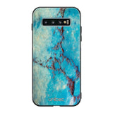 Samsung Galaxy S10 marmori suojakuoret - Turquoise Marble - Ei