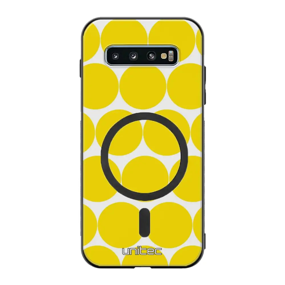 Samsung Galaxy S10 pallo suojakuoret - Keltainen Pallo