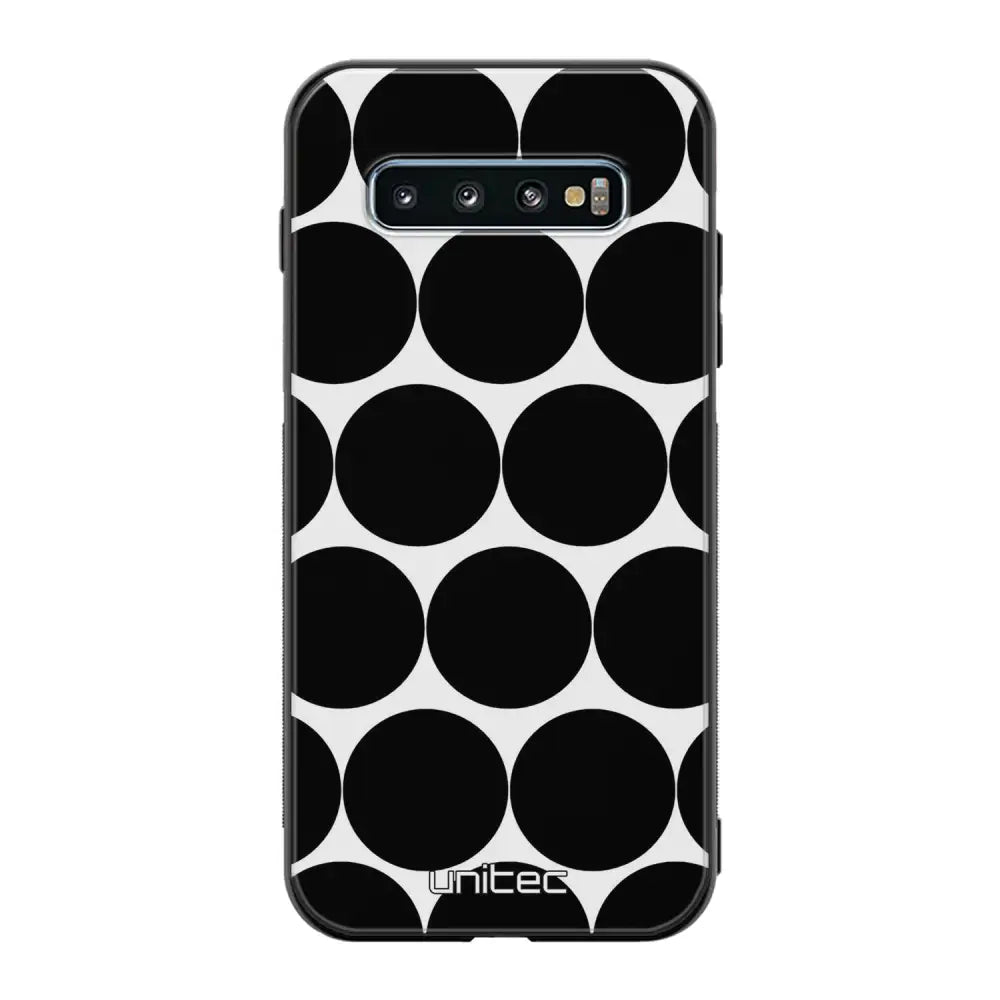 Samsung Galaxy S10 pallo suojakuoret - Musta Pallo - Ei