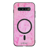 Samsung Galaxy S10 Plus marmori suojakuoret - Light Pink Marble