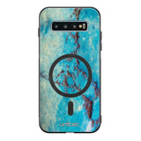 Samsung Galaxy S10 Plus marmori suojakuoret - Turquoise Marble