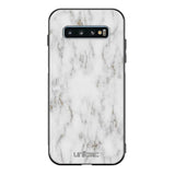 Samsung Galaxy S10 Plus marmori suojakuoret - White Marble - Ei