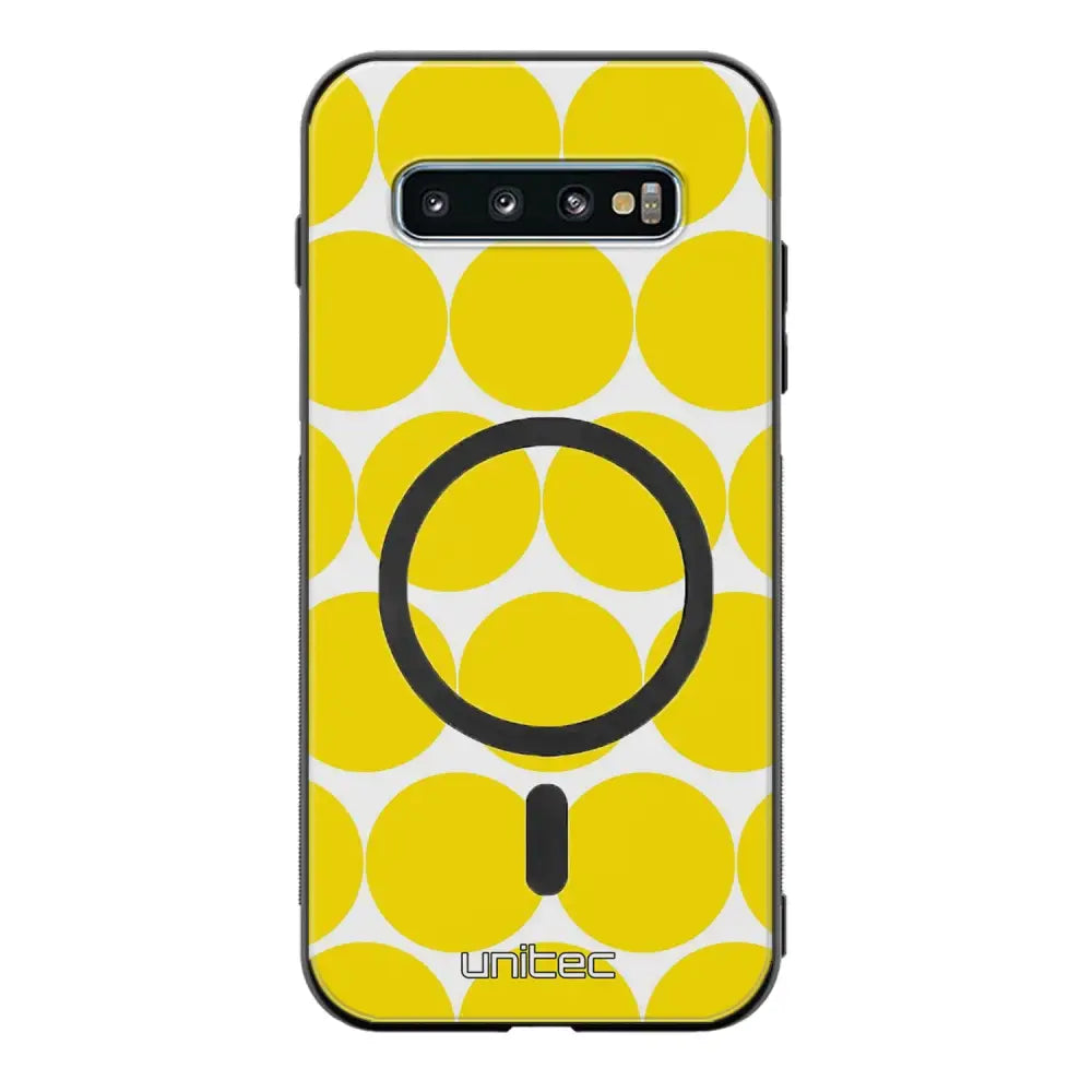 Samsung Galaxy S10 Plus pallo suojakuoret - Keltainen Pallo