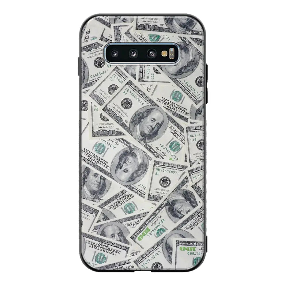 Samsung Galaxy S10 Plus seteli suojakuoret - Dollarit - Ei