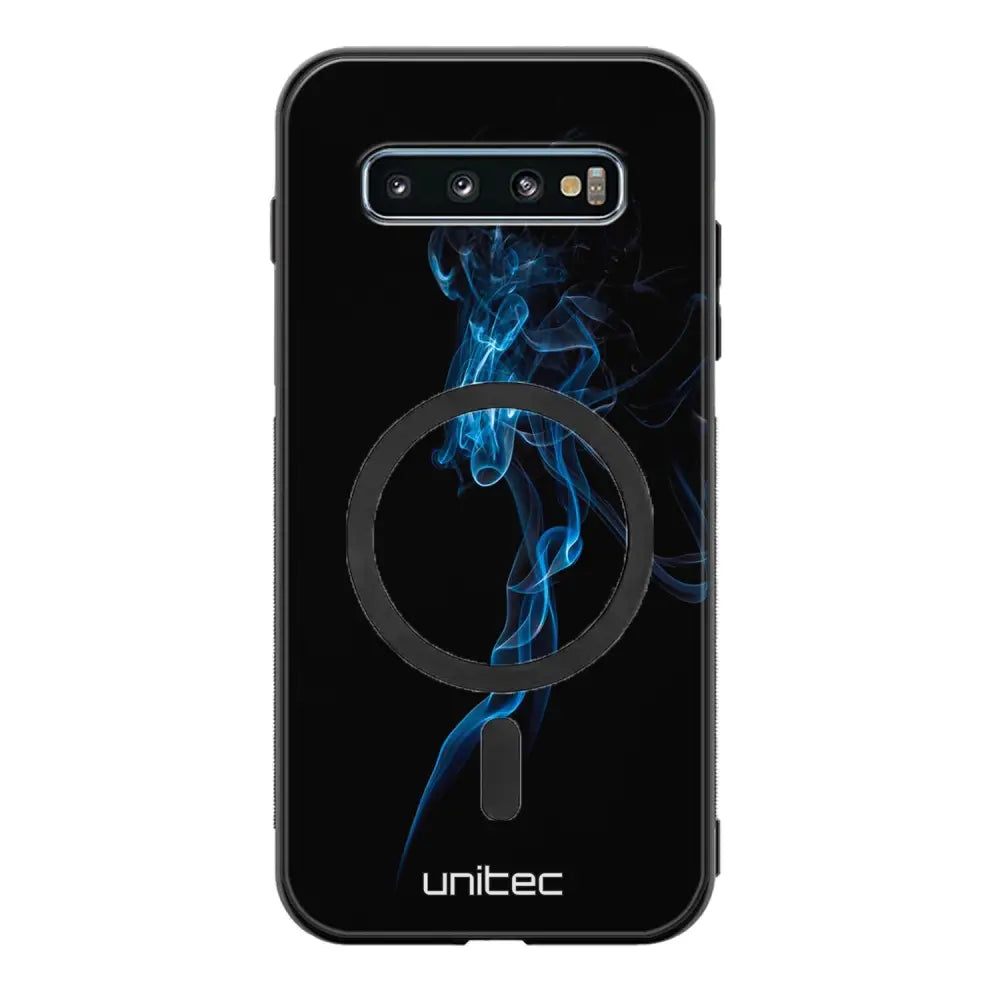 Samsung Galaxy S10 Plus suojakuoret - Blue Smoke On Black